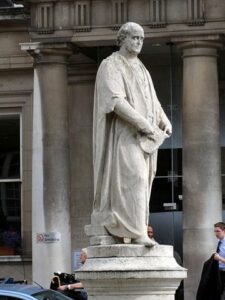 Statue of Robert Bentley Todd (1809-1860) outside King’s College Hospital