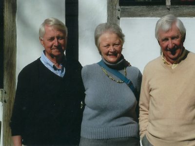 Jane Sykes, Fund for Epilepsy Secretary, with her husband, Malcolm, and EHR image